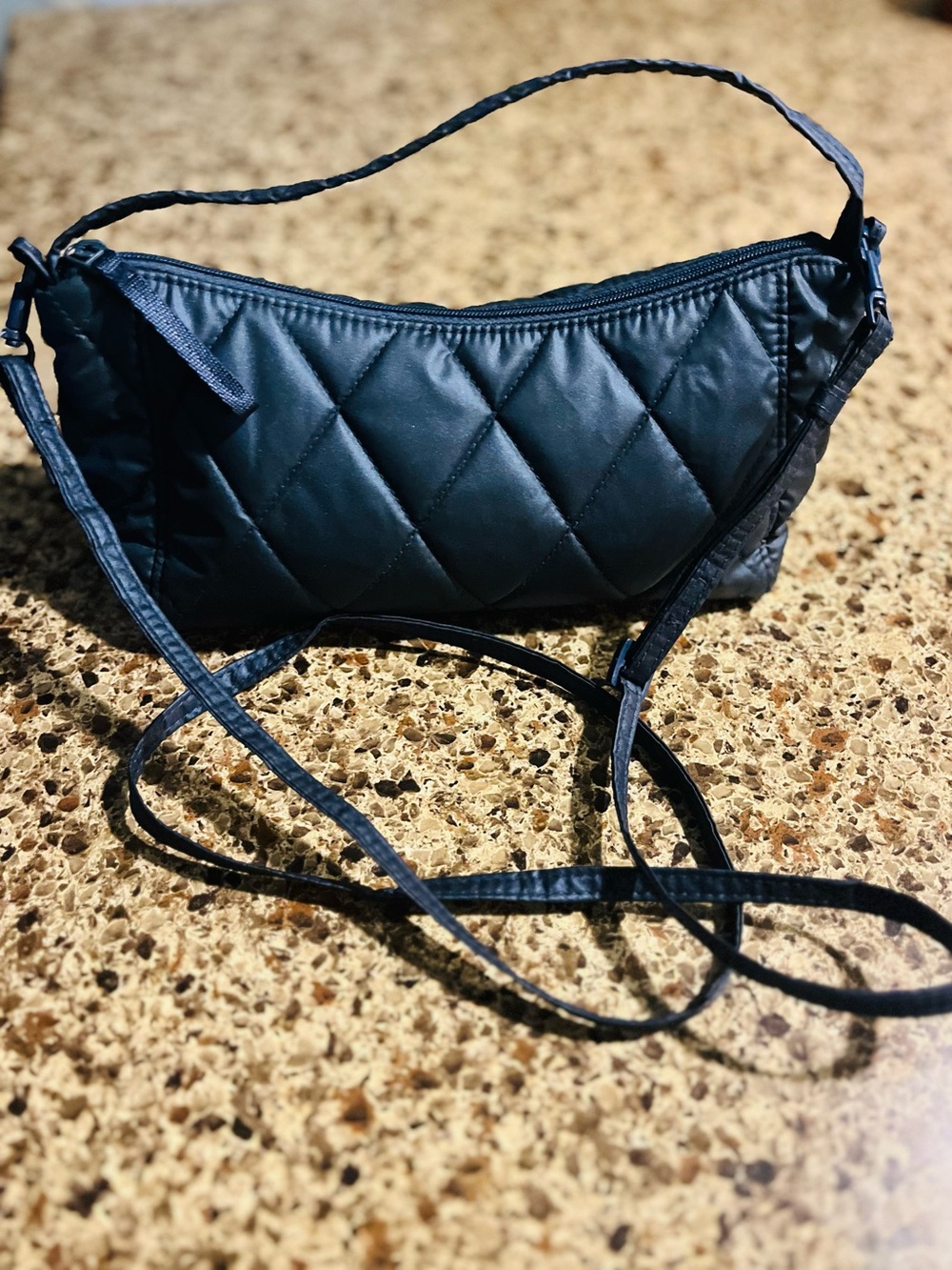 Vera Bradley Quilted Crossbody Bag - Black